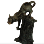 sculpture chat, sculpteur belge contemporain